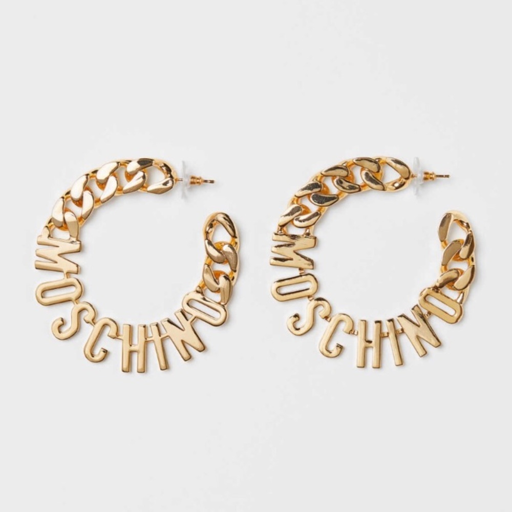 H&M Moschino Gold Plated Earrings